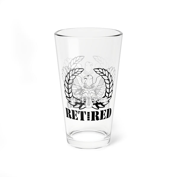 Army Chief Warrant Officer 4 (CW4) Eagle Rising Retired Pint Glass, 16oz