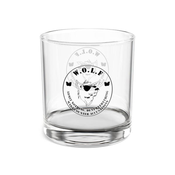 Warrant Officer Liberation Front (W.O.L.F) Eagle Rising (New Design) Whiskey Glass, 10oz